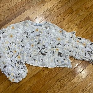 Zara limited edition sequin knit sweater